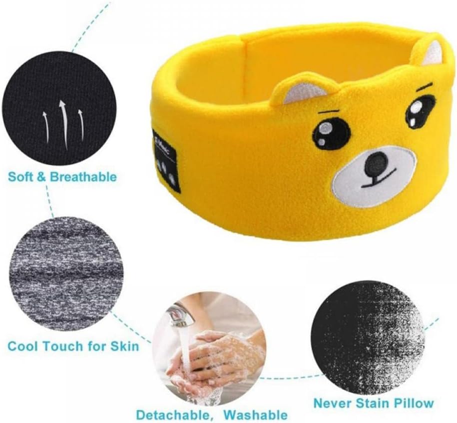 *NEW Kooshy Bands Headphones - The Yellow Bear